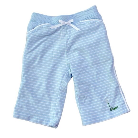 Gymboree | Vintage Baby Girls Blue Dandelion Wishes Striped Athletic Pan… - Picture 1 of 11